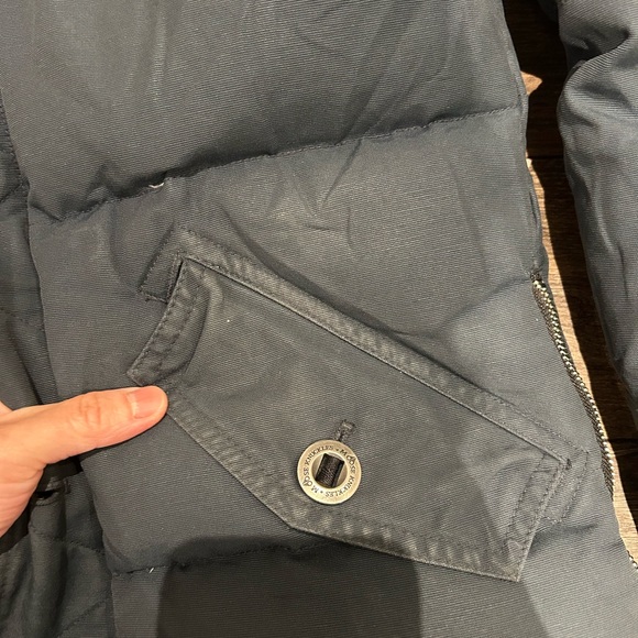 Moose Knuckles Black Puffer Jacket with Fur Hood - Picture 6 of 7